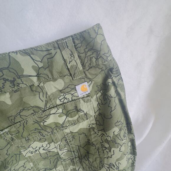 Carhartt Original Fit El Paso Cargo Camo Floral Print Shorts Womens NWT 10 - Picture 8 of 10